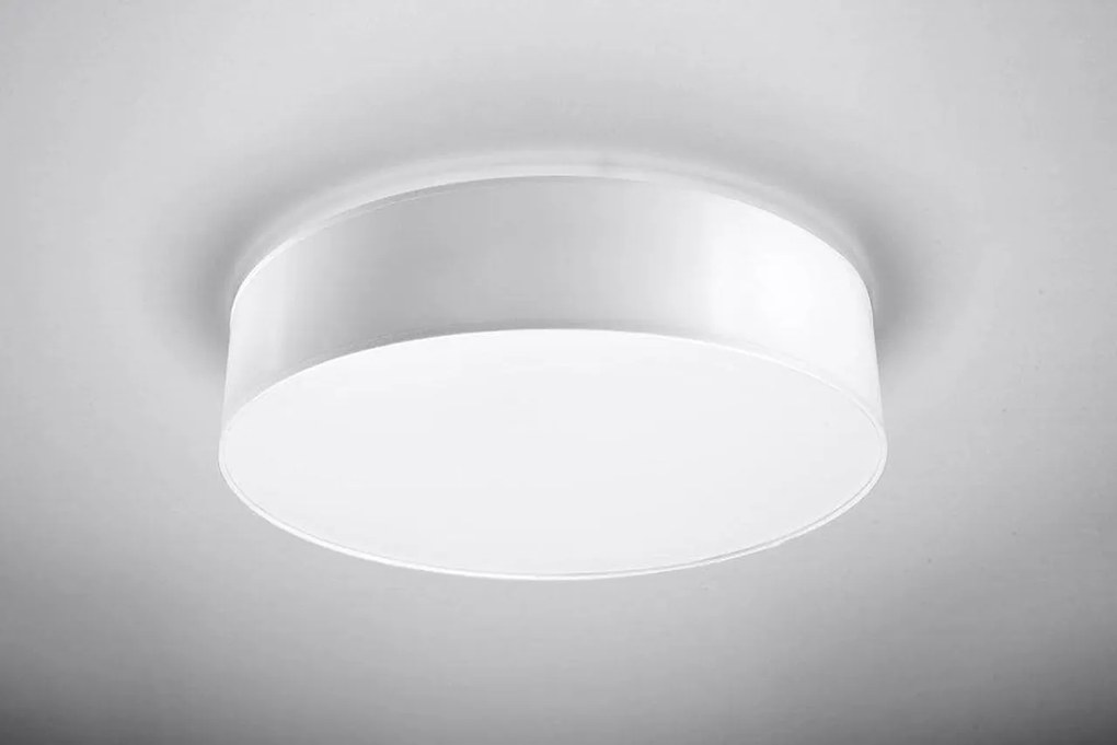 Plafoniera Tonda in PVC da Soffitto 3xE27 ARENA 45 Bianca da interno