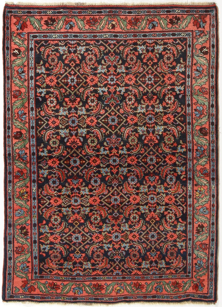 Bidjar Tappeto 120x160 (Iran) Annodato A Mano