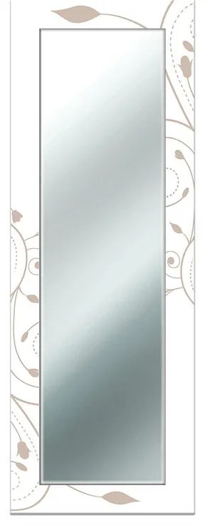 Specchio rettangolare in legno multicolore 44 x 127 cm