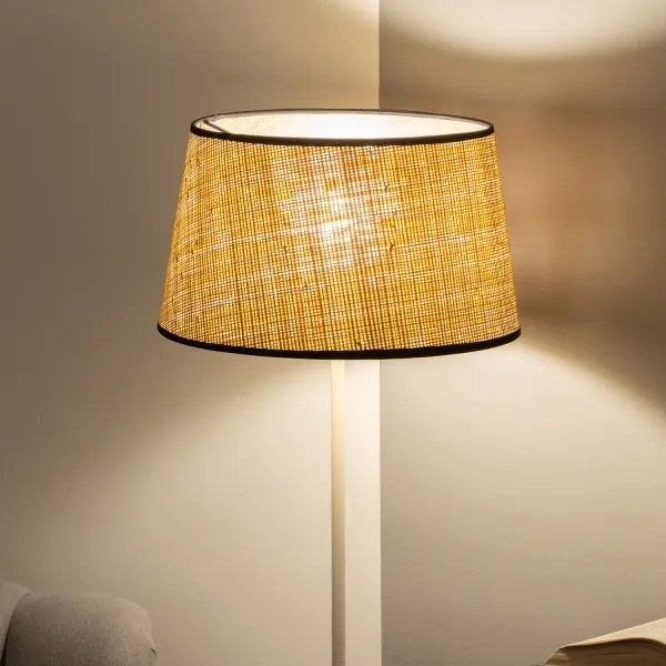 Brilagi - Lampada da terra a LED CERIA 1xE27/40W/230V Ø 35 cm beige/bianco