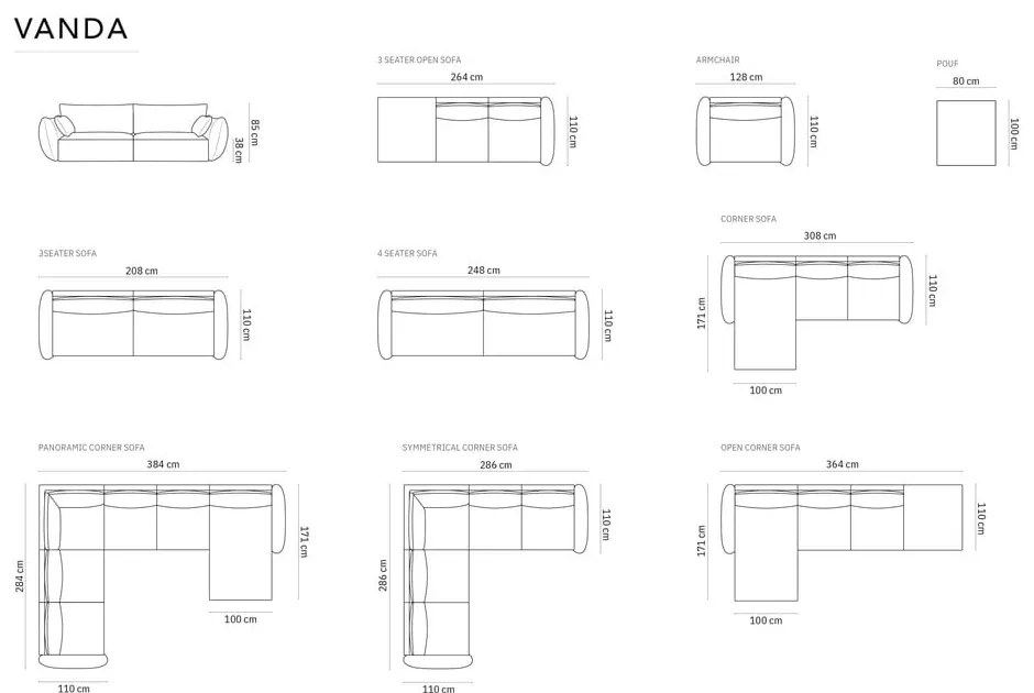 Sedia verde Vanda - Mazzini Sofas