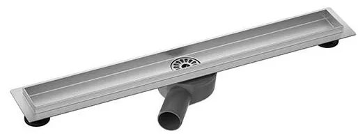 Canalina di scarico per doccia 74x8,1 cm argento/grigio