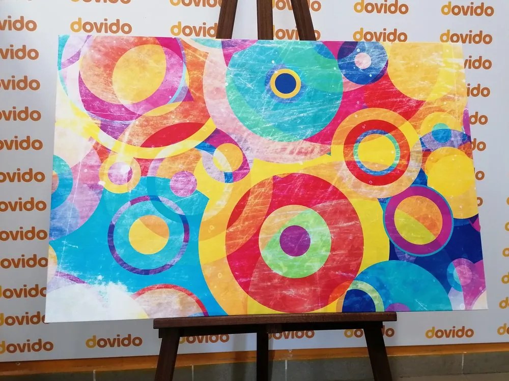 Stampa su tela – Cerchi pieni di colori