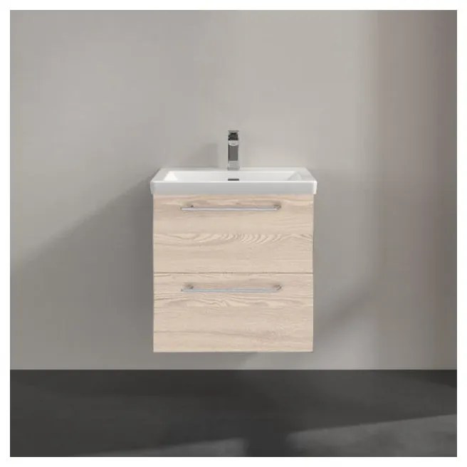Mobile bagno con lavabo L 60 x H 58 x P 46 cm rovere ribeira 2 cassetti per vasca centrale Remix