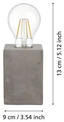 Eglo 49812 - Lampada da tavolo PRESTWICK 1xE27/60W