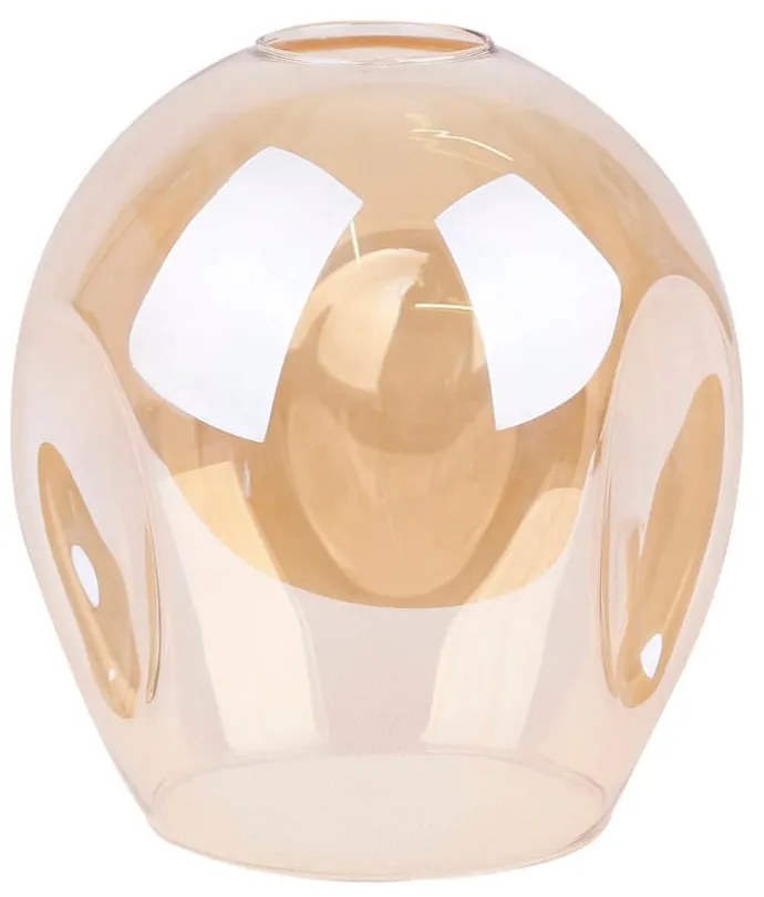 Lampada a sospensione nera con paralume in vetro 14x70 cm Aspa - Candellux Lighting