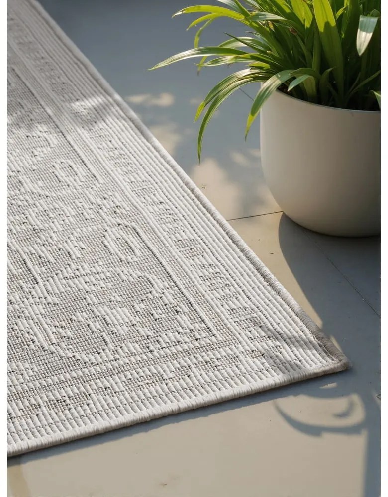 Tappeto da interno/esterno grigio/avorio 200x290 cm Duet Kona – NORTHRUGS