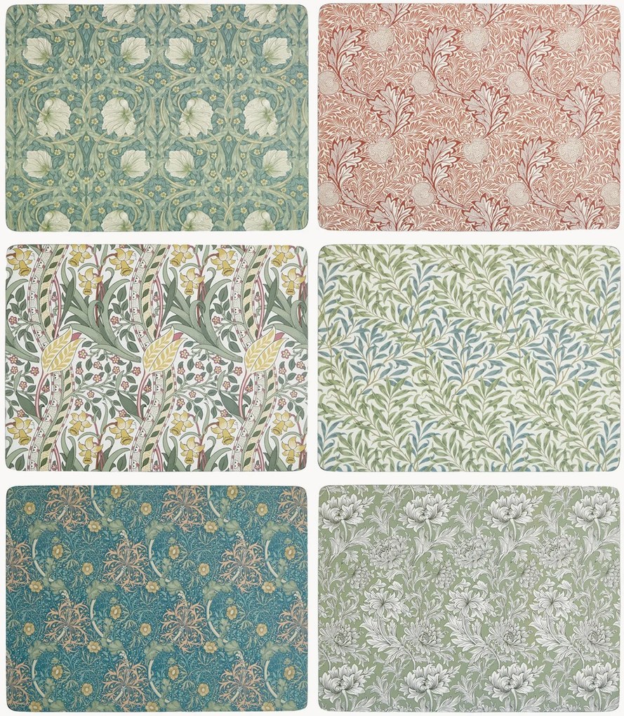Set di 6 tovagliette americane Morris & Co
