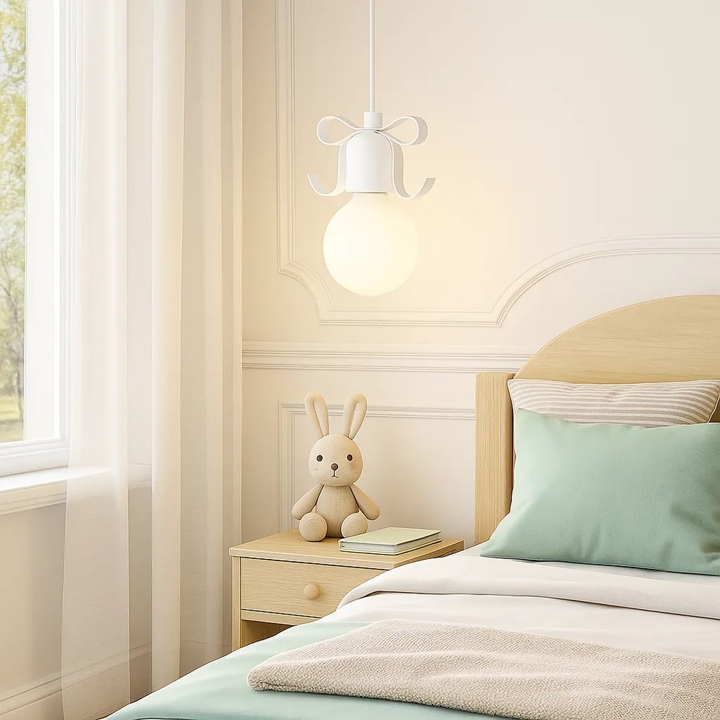 Lampada da soffitto pensile singola NARNI bianco