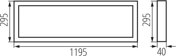 Kanlux 39233 - Pannello LED a montaggio superficiale BLINGO UAIO LED/40W/230V 120x30 cm CRI 90 UGR<19