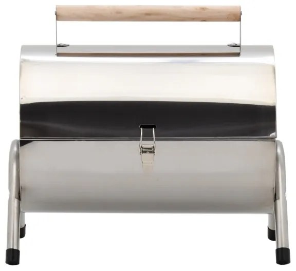 Griglia a carbone portatile cromata lucida