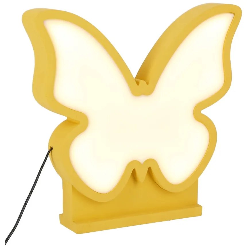 Lampada per bambini gialla Butterfly - Candellux Lighting