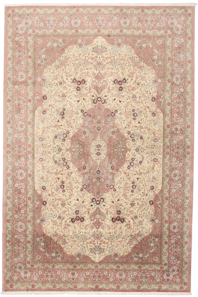 Ghom Tappeto 300 x 200 (Iran) Annodato A Mano