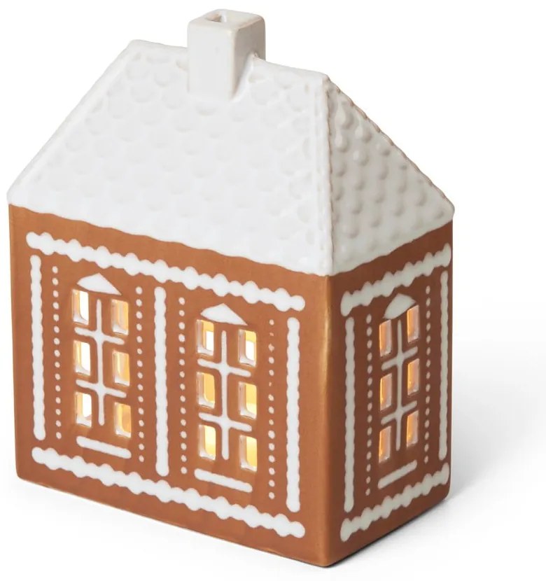 Portacandela in ceramica per lumino Gingerbread Lighthouse – Kähler Design