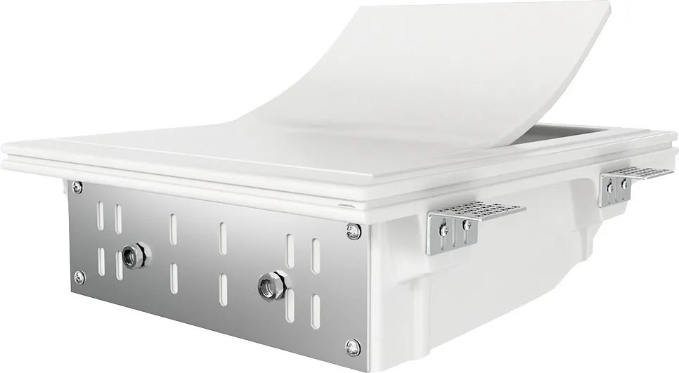 Applique Rettangolare da Incasso 2xE14 in Gesso Pitturabile