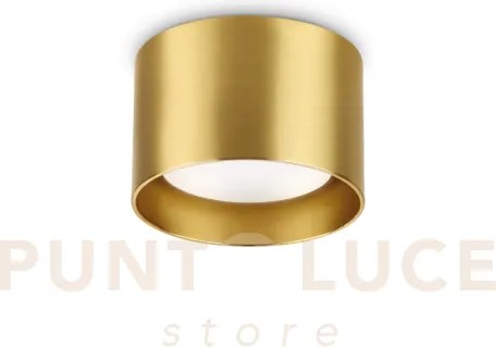 Spike tondo faretto 1 luce attacco gx53 lampadina inclusa ottone