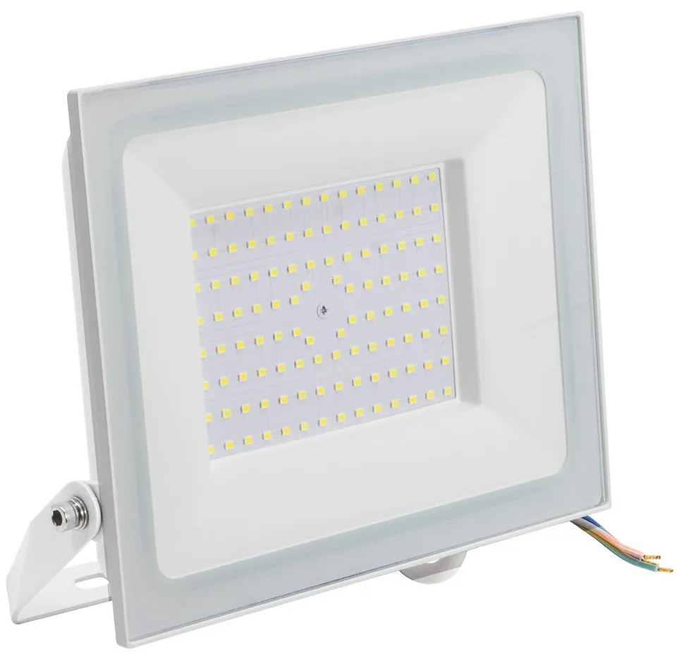 Faro LED 100W Slim Bianco IP65 - con Osram chip LED Colore Bianco Naturale 4.000K