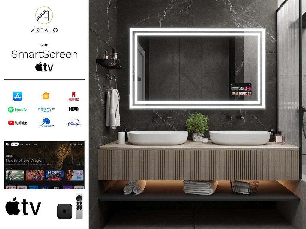 Specchio con LED illuminazione M3 premium