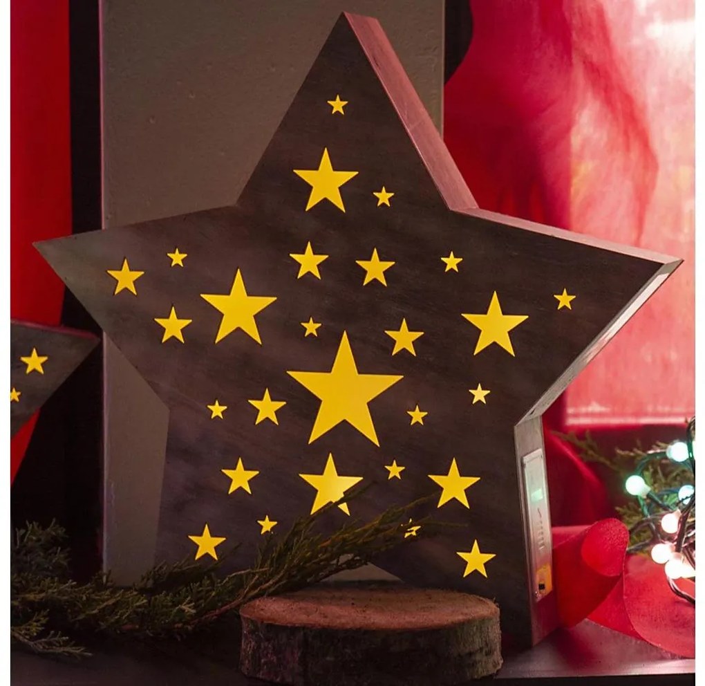 Retlux - Decorazione natalizia LED LED/2xAAA stella