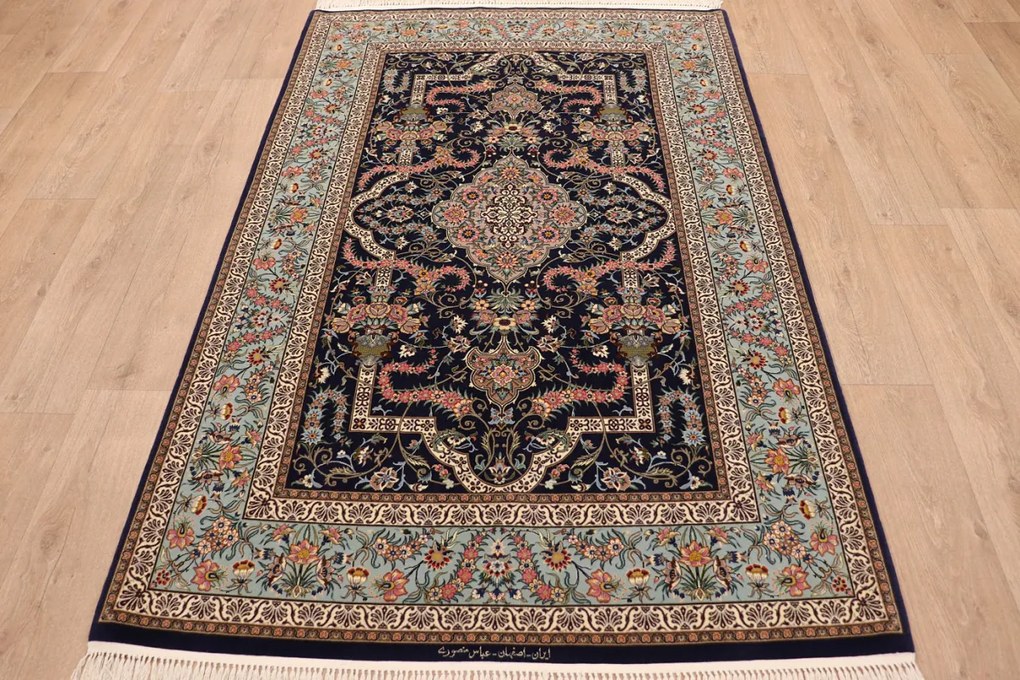 Isfahan Tappeto persiano 140x220 (Iran) Annodato A Mano