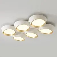 Plafoniera moderna LED 120W elegante lampada soffitto 6 luci alta resa 9600 lumen cucina soggiorno hotel 230V 4000K