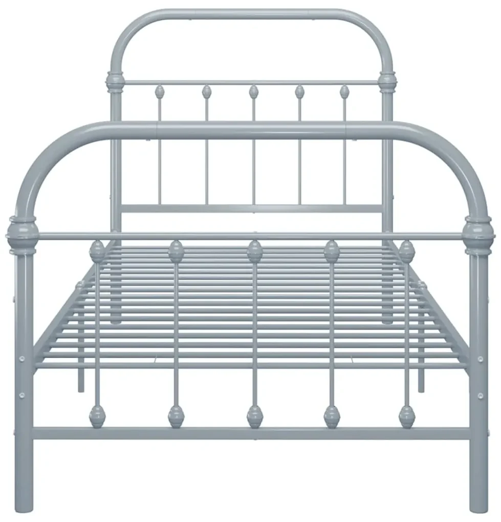 Giroletto grigio in metallo 100x200 cm