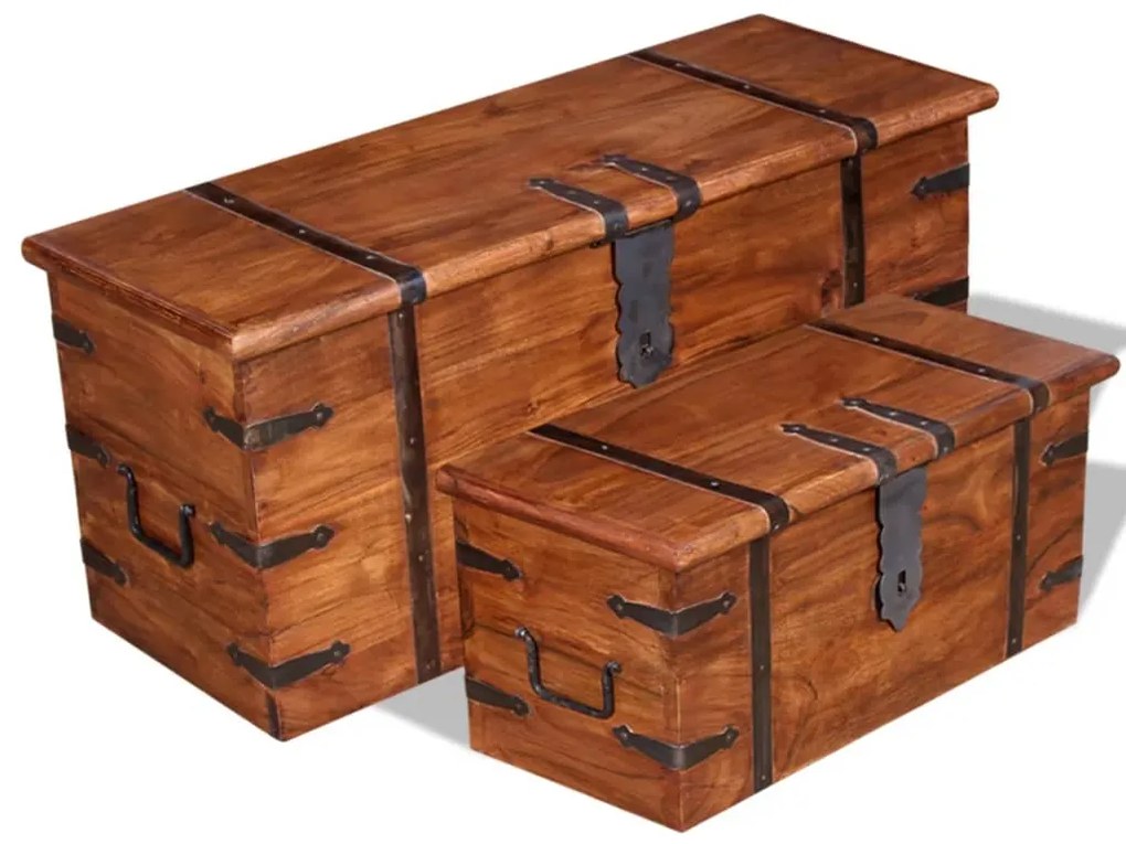 Set Bauli 2 Pz İn Legno Massello /