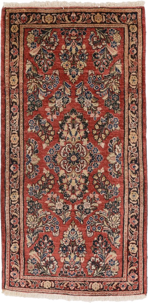 Sarouk Tappeto 60 x 120 (Iran) Annodato A Mano