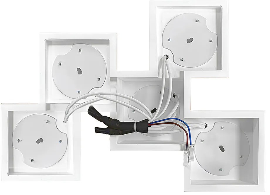 Applique da Soffitto in Gesso Pitturabile 5xGX53