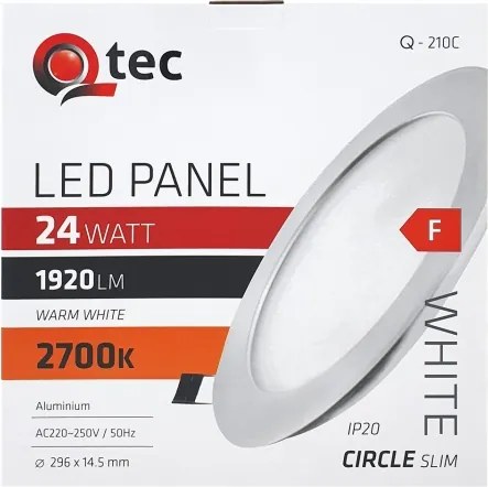 Lampada LED da incasso QTEC LED/24W/230V 2700K