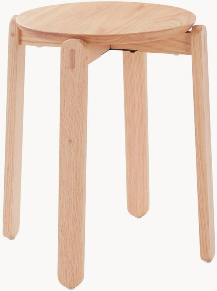 Sgabello in legno di quercia Malden