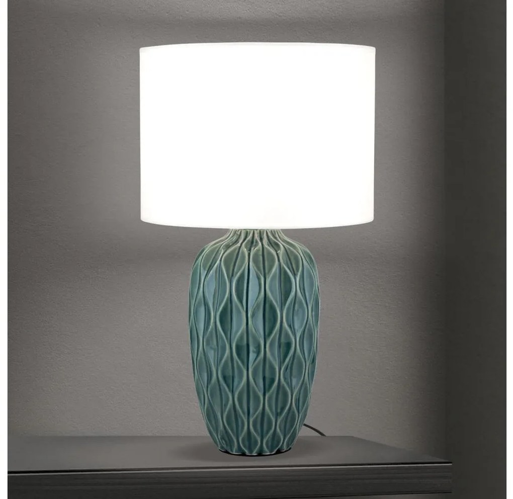 Orion - Lampada da tavolo TORTUGA 1xE27/40W/230V verde/bianco