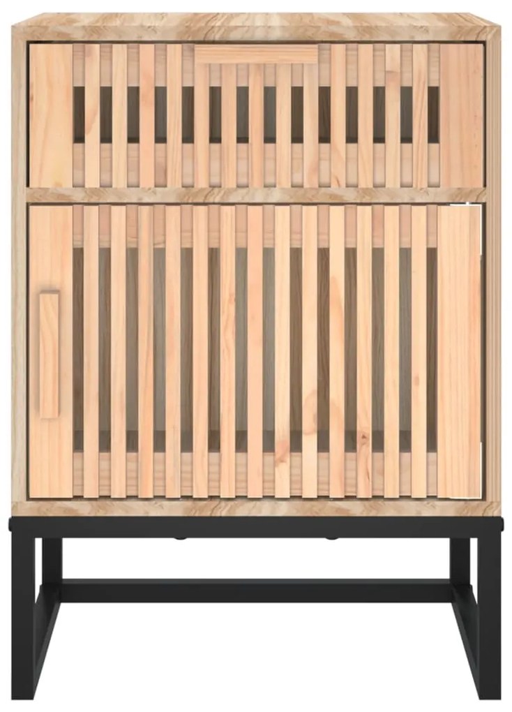 Comodino 40x30x55,5 cm legno multistrato e ferro