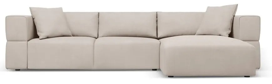 Divano angolare beige, angolo destro Esther - Milo Casa