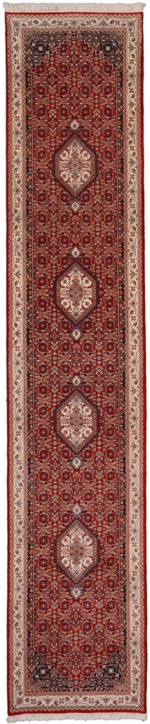 Bidjar Tappeto 80 x 400 Rosa (Indian) Annodato A Mano