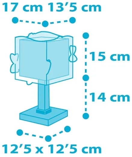 Dalber 63471 - Lampada per bambini BABY SHARK 1xE14/60W/230V