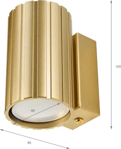 Brilagi - Lampada da parete CRISPINA 1xGU10/10W/230V 10 cm dorata