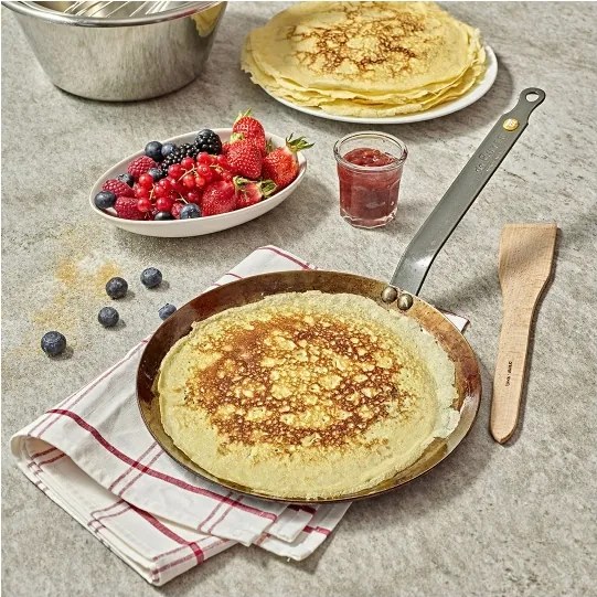 De Buyer 5615.24 - Padella per crêpes MINERAL B 24 cm