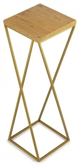 Portafiori LOFT 70x24 cm oro/marrone