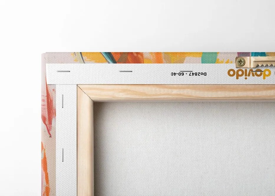 Stampa su tela – Antilope con imitazione di pittura