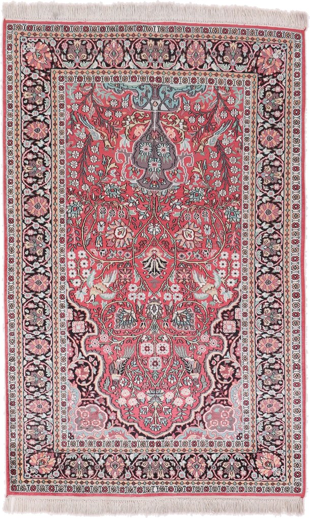 Cashmere Silk Tappeto orientale 120x200 (Indian) Annodato A Mano