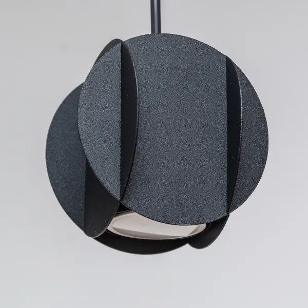 Lampadario sospeso su cavo GAMBIT 4x GU10/10W/230V, nero