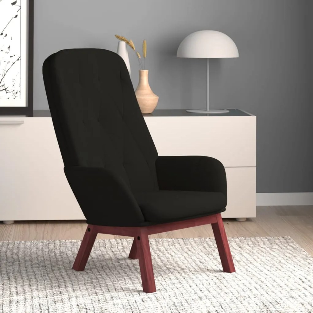 Poltrona Relax Nera İn Velluto /
