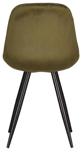 Sedie da pranzo in velluto cachi in set di 2 Capri - LABEL51