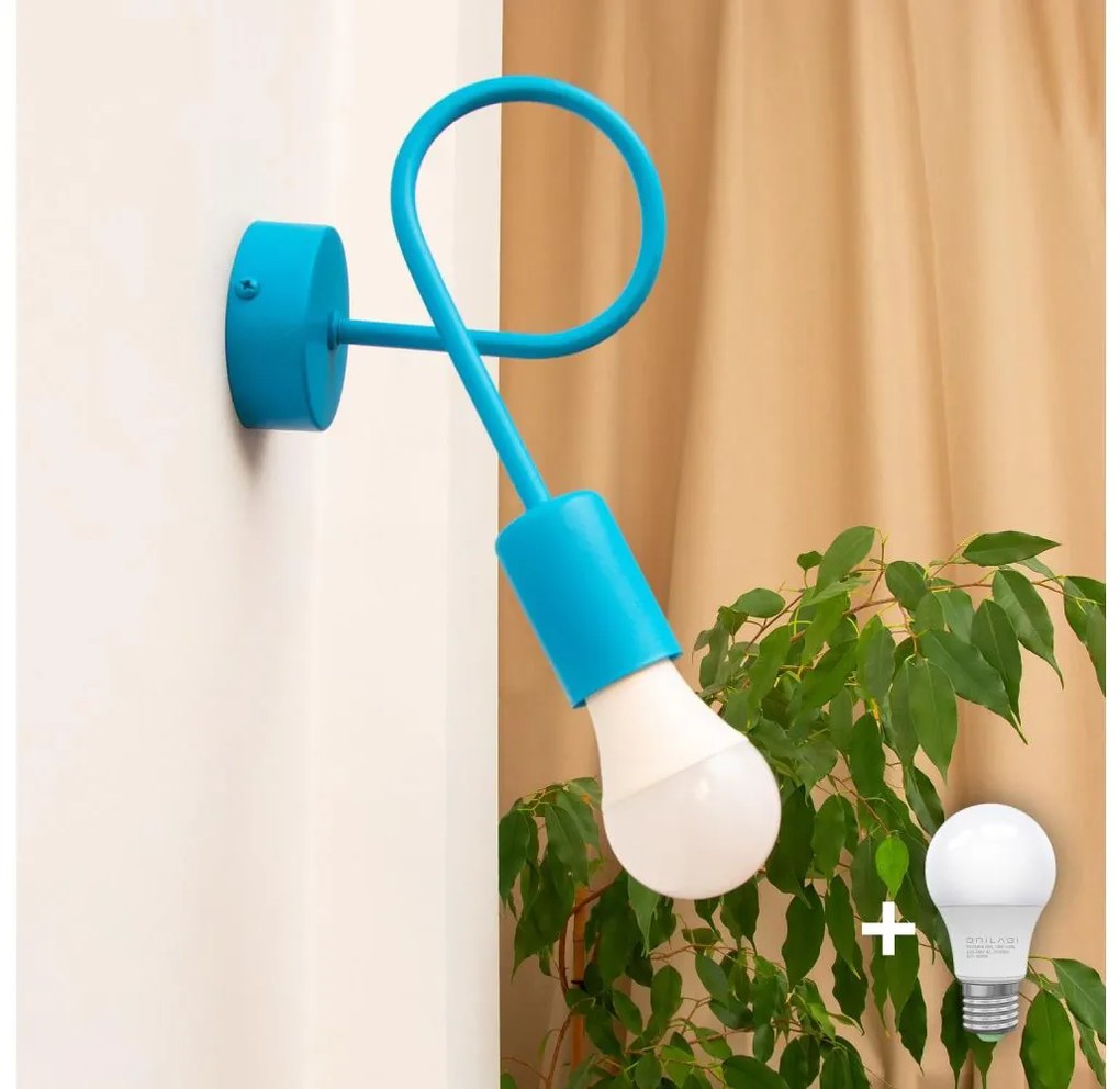 Applique OXFORD 1xE27/15W/230V blu