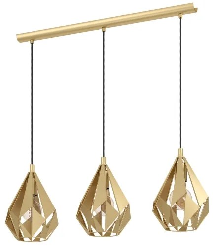 Eglo 43909 - Lampadario a sospensione con filo CARLTON 3xE27/60W/230V