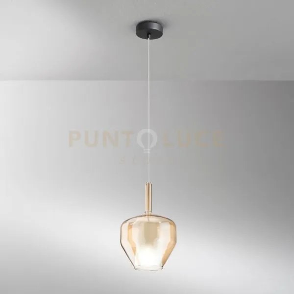 Vetro pirex ambra con cavo e connettore 20x30cm base di attacco acq...