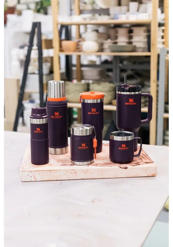 Borraccia termica viola scuro in acciaio inox 1,18 l Quencher H2.0 FlowState Tumbler Plum – Stanley