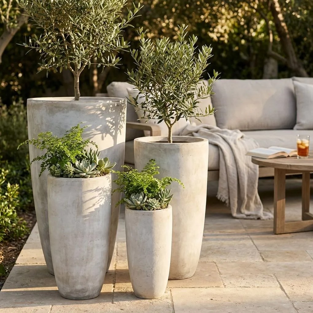 JOAQUIN - set di 4 vasi da giardino