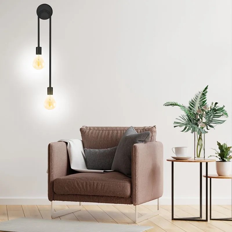 Lampada da parete APP1147-2W black